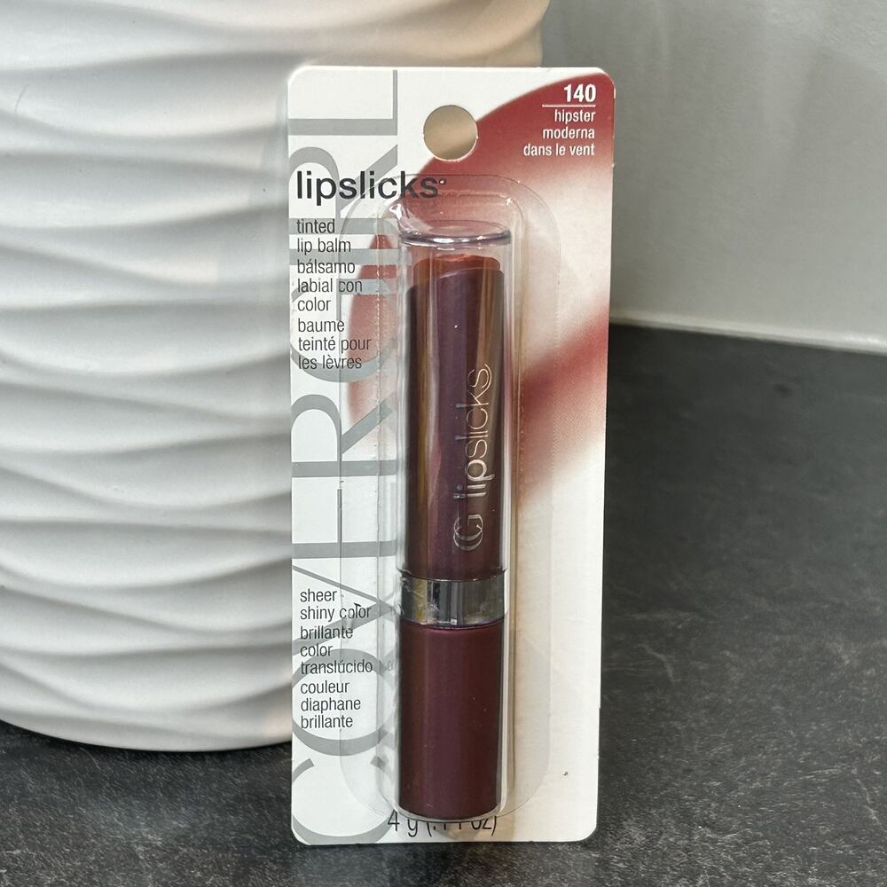 NEW Covergirl Lipslicks Tinted Lip Balm No. 140 Hipster 4 grams‎ Lipstick Tube